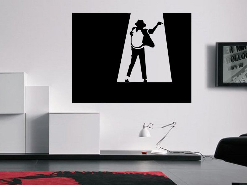 Samolepky na zeď Michael Jackson 004 - Samolepící dekorace a nálepka na stěnu