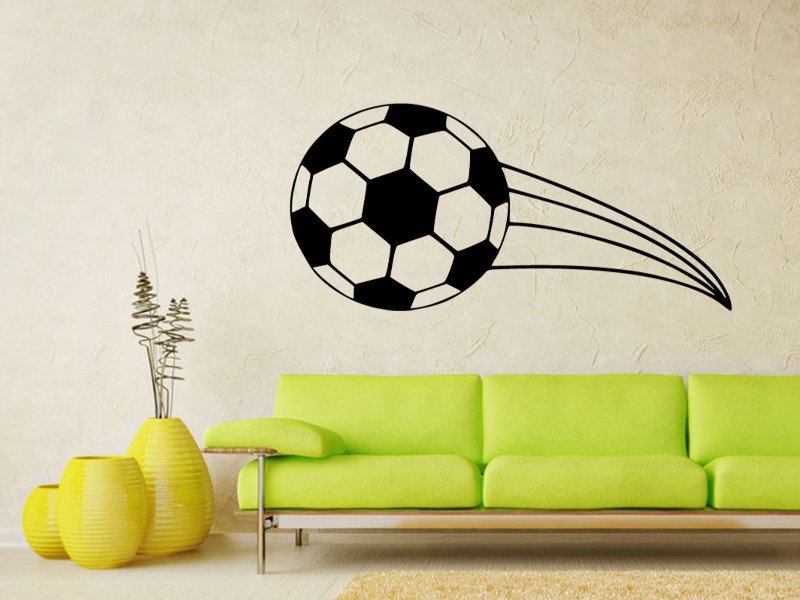 Samolepky na zeď Fotbalový míč 0573 - Samolepící dekorace a nálepka na stěnu