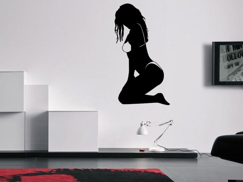 Samolepky na zeď Sexy žena 009 - Samolepící dekorace a nálepka na stěnu