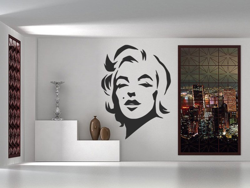 Samolepky na zeď Marilyn Monroe 1353 - Samolepící dekorace a nálepka na stěnu