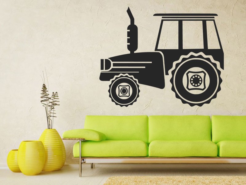 Samolepky na zeď Traktor 0717 - Samolepící dekorace a nálepka na stěnu