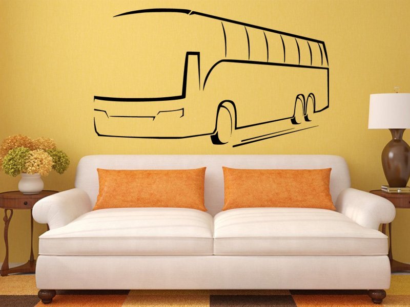 Samolepky na zeď Autobus 0785 - Samolepící dekorace a nálepka na stěnu