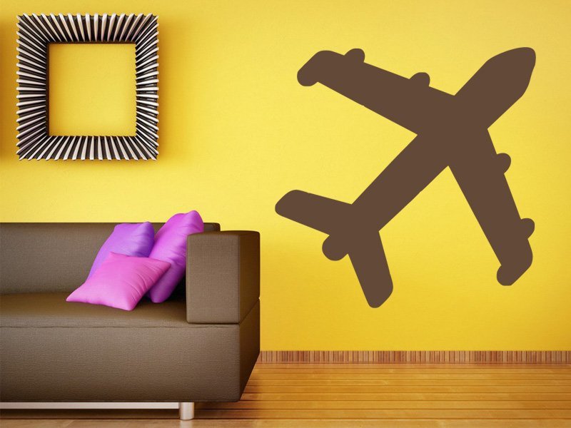 Samolepky na zeď Letadlo 0867 - Samolepící dekorace a nálepka na stěnu