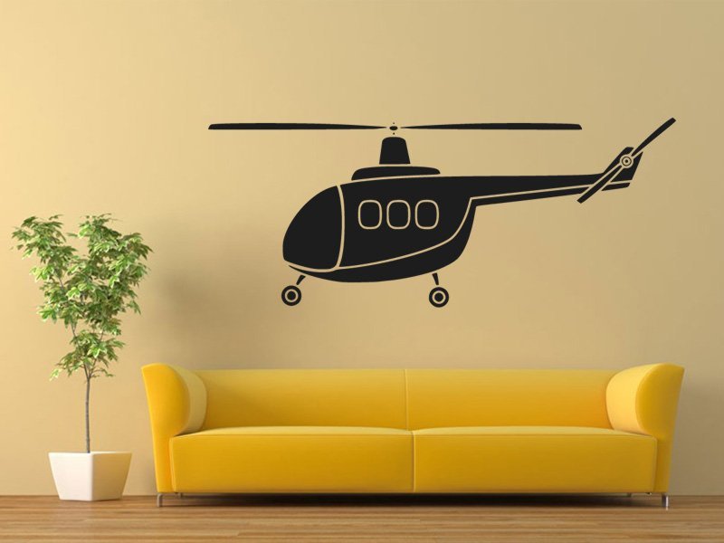 Samolepky na zeď Helikoptéra 0817 - Samolepící dekorace a nálepka na stěnu