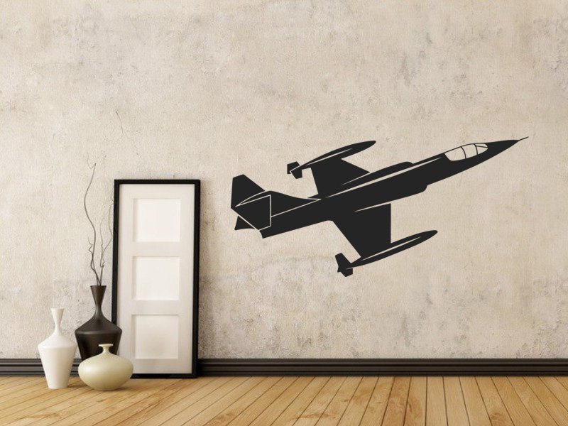 Samolepky na zeď Letadlo 0832 - Samolepící dekorace a nálepka na stěnu