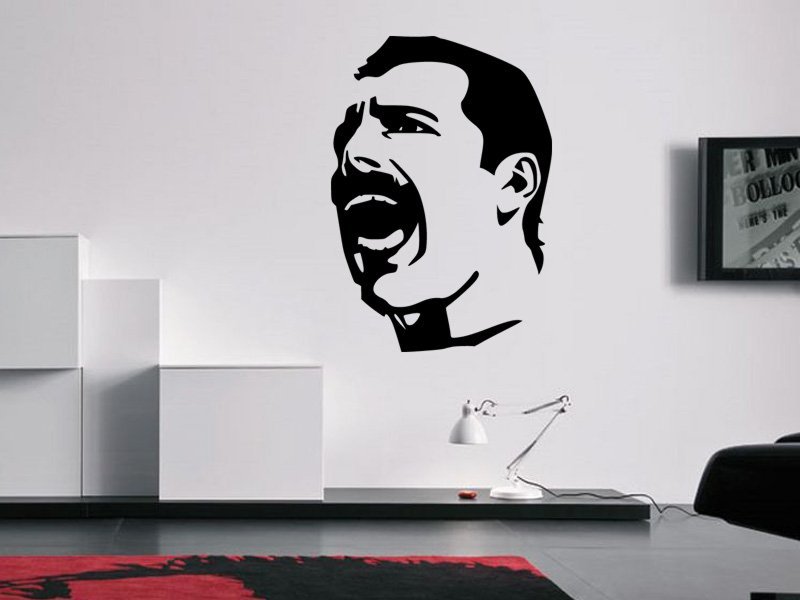 Samolepky na zeď Freddie Mercury 1366 - Samolepící dekorace a nálepka na stěnu