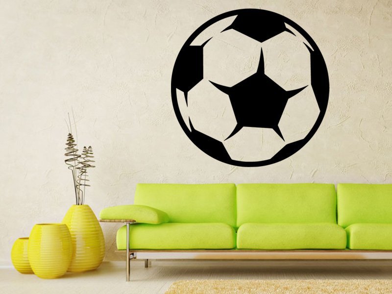 Samolepky na zeď Fotbalový míč 009 - Samolepící dekorace a nálepka na stěnu