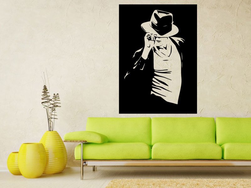 Samolepky na zeď Michael Jackson 1340 - Samolepící dekorace a nálepka na stěnu