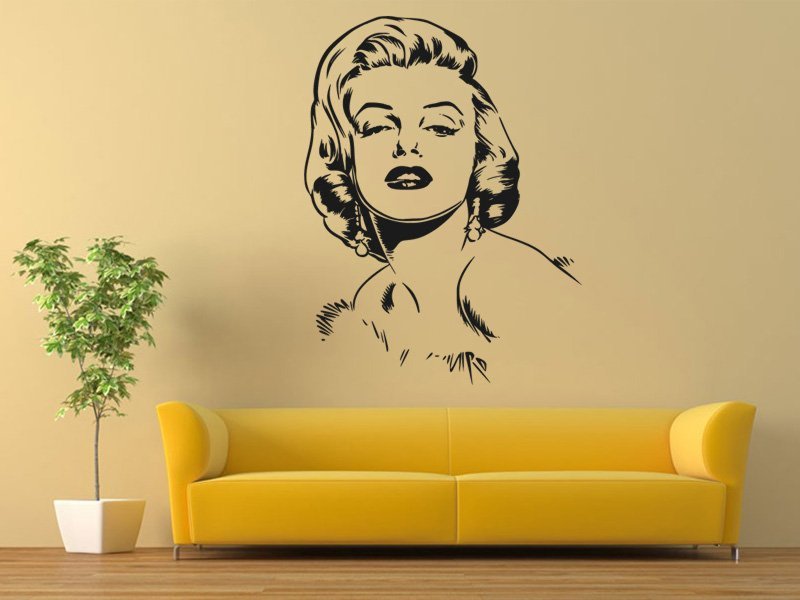 Samolepky na zeď Marilyn Monroe 1357 - Samolepící dekorace a nálepka na stěnu