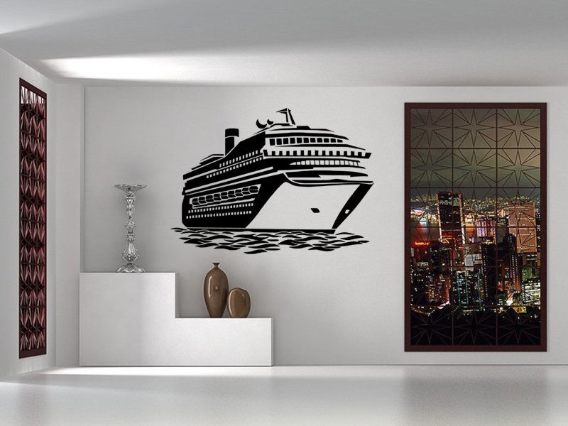 Samolepky na zeď Loď výletní 0934 - Samolepící dekorace a nálepka na stěnu