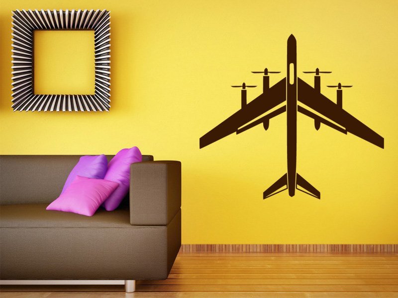 Samolepky na zeď Letadlo 0850 - Samolepící dekorace a nálepka na stěnu