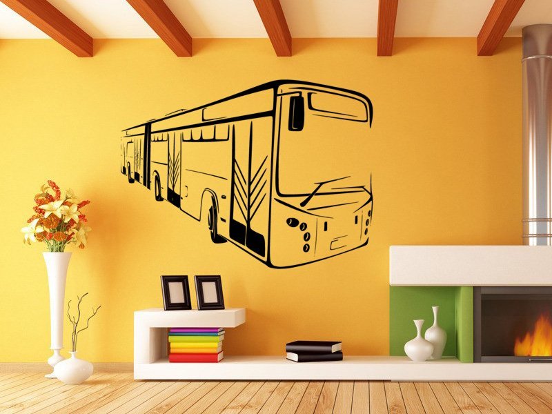 Samolepky na zeď Autobus 0794 - Samolepící dekorace a nálepka na stěnu
