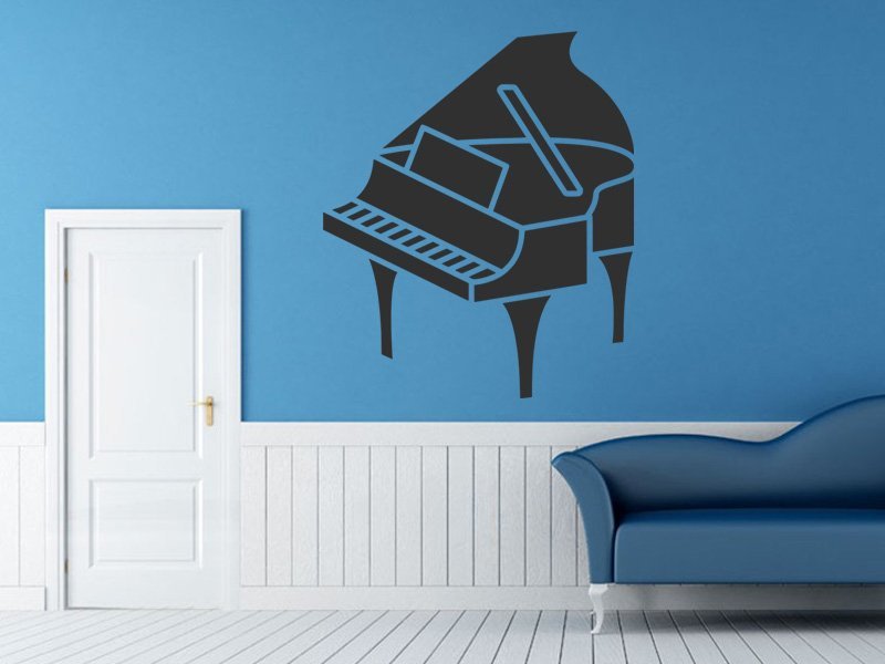 Samolepky na zeď Piano 003 - Samolepící dekorace a nálepka na stěnu