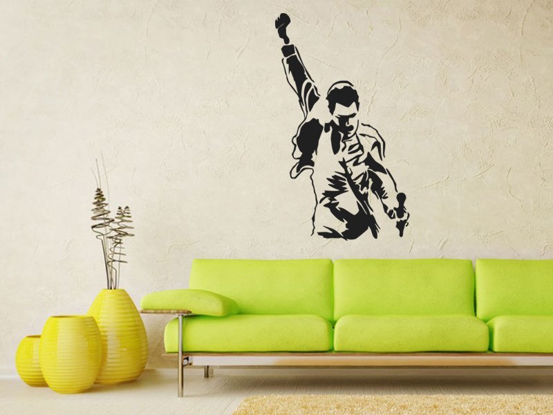Samolepky na zeď Freddie Mercury 1364 - Samolepící dekorace a nálepka na stěnu