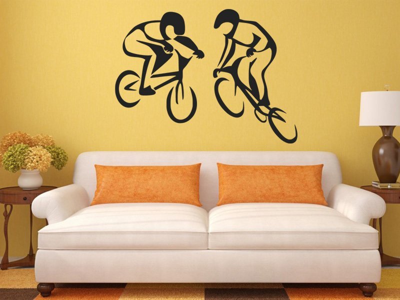 Samolepky na zeď BMX biker 1046 - Samolepící dekorace a nálepka na stěnu