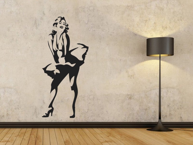 Samolepky na zeď Marilyn Monroe 1355 - Samolepící dekorace a nálepka na stěnu