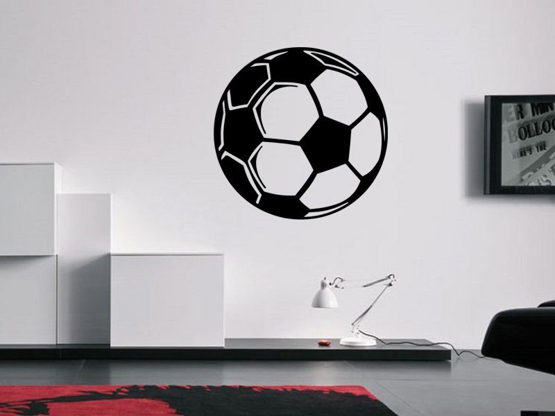 Samolepky na zeď Fotbalový míč 0572 - Samolepící dekorace a nálepka na stěnu