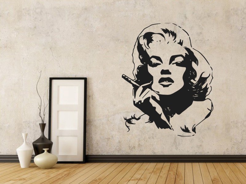 Samolepky na zeď Marilyn Monroe 1354 - Samolepící dekorace a nálepka na stěnu