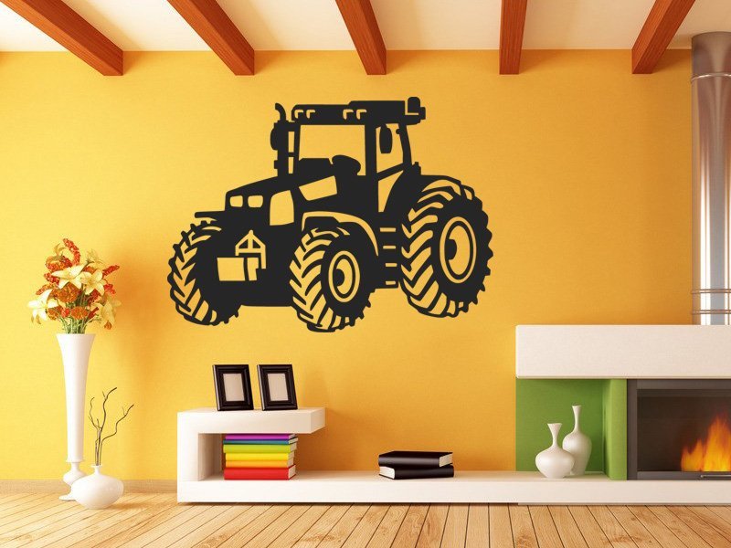 Samolepky na zeď Traktor 0715 - Samolepící dekorace a nálepka na stěnu