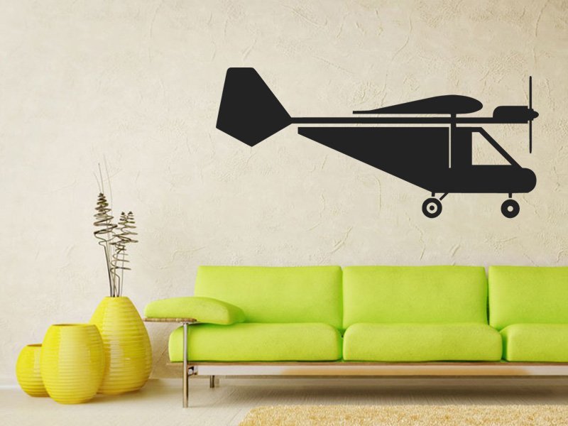Samolepky na zeď Letadlo 0873 - Samolepící dekorace a nálepka na stěnu