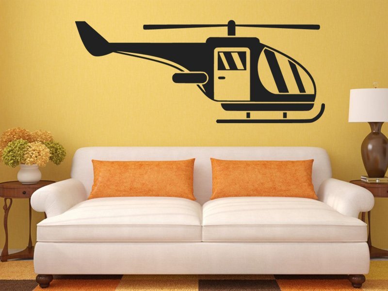 Samolepky na zeď Helikoptéra 0819 - Samolepící dekorace a nálepka na stěnu