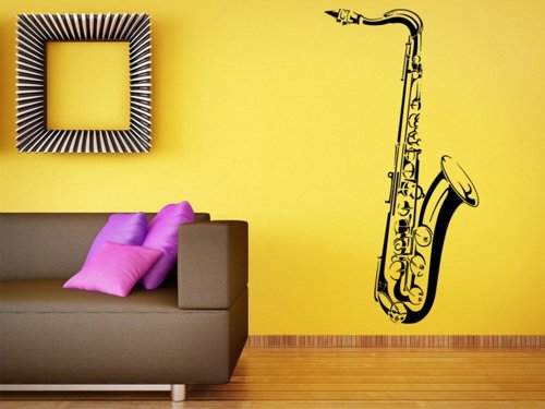 Samolepky na zeď Saxofon 001