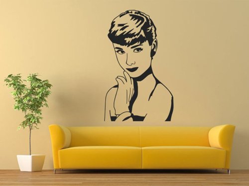 Samolepky na zeď Audrey Hepburn 1369