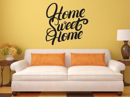 Samolepky na zeď Nápis Home Sweet Home 0633