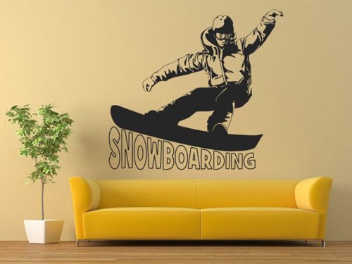 Samolepky na zeď Snowboardista 0965