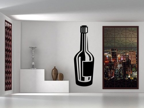 Samolepky na zeď Lahev vína 0079