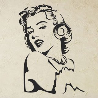 Nálepka na zeď Marilyn Monroe 1356 - 100x136 cm