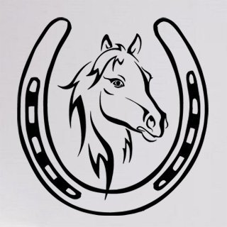 Samolepka Kůň 0358 - 80x84 cm