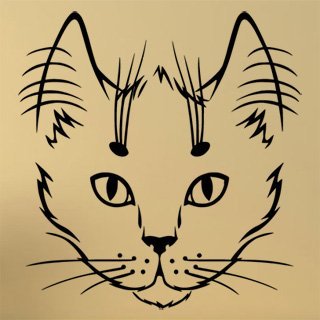 Samolepka Kočka 0463 - 80x84 cm