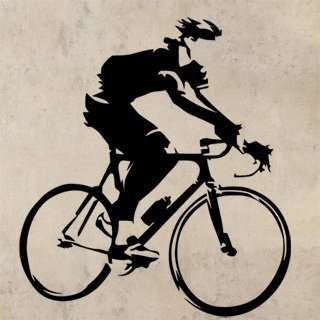 Samolepka Cyklista 1042 - 80x88 cm