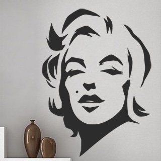 Samolepka na zeď Marilyn Monroe 1353 - 60x82 cm