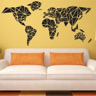 Samolepící dekorace Mapa světa 1231 - 204x100 cm