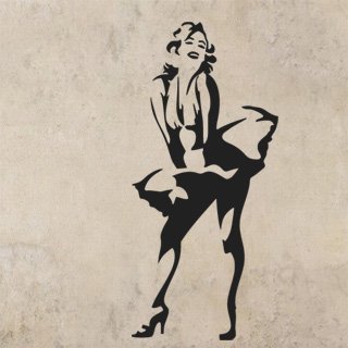 Samolepka na stěnu Marilyn Monroe 1355 - 120x263 cm