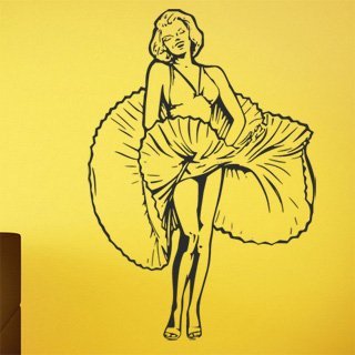 Samolepící dekorace Marilyn Monroe 1350 - 100x147 cm
