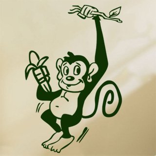 Samolepka Opička 006 - 80x122 cm