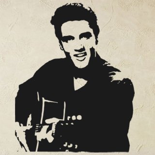 Samolepka na zeď Elvis Presley 001 - 60x75 cm