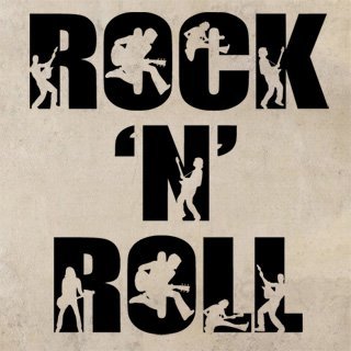 Samolepka Rock And Roll 003 - 100x109 cm
