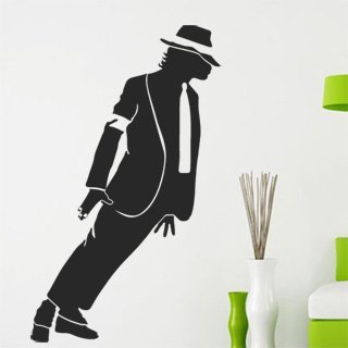 Samolepka na zeď Michael Jackson 1334 - 60x101 cm