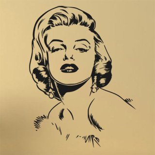 Samolepka na zeď Marilyn Monroe 1357 - 80x60 cm
