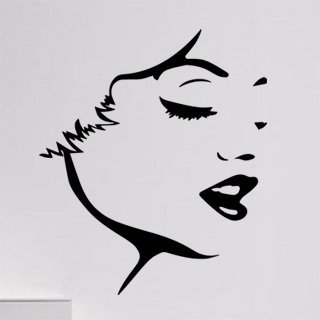 Samolepka na zeď Marilyn Monroe 1358 - 60x71 cm