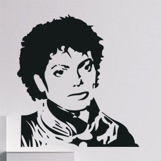 Samolepka na zeď Michael Jackson 1328 - 60x66 cm