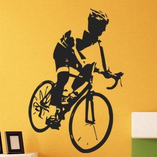 Nálepka na zeď Cyklista 1040 - 120x184 cm