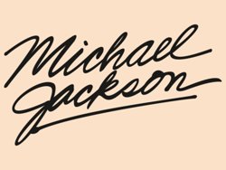 Samolepky na zeď Michael Jackson Podpis 1331