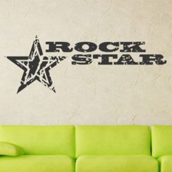 Samolepky na zeď Rock Star 001
