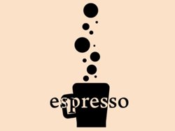 Samolepky na zeď Káva espresso 0110