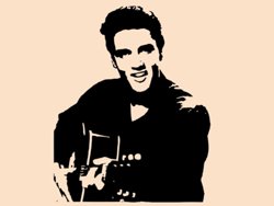 Samolepky na zeď Elvis Presley 001